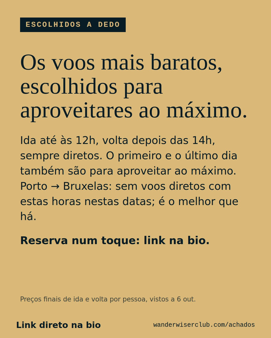 Carrossel com 3 voos de ida e volta, com cidade, preço, datas e horas de cada um. — 4/4